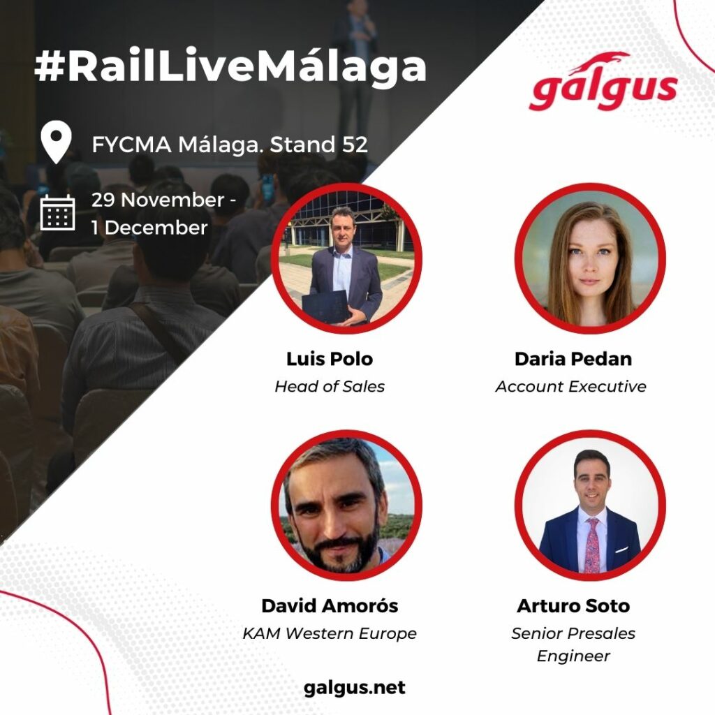 El equipo de Galgus en Rail Live 2022